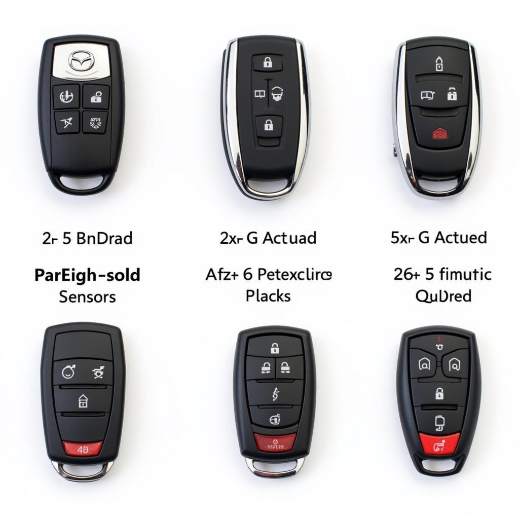 Different Mazda 2019 Key Fob Types