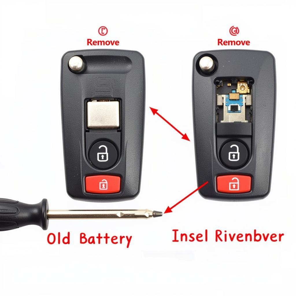 Replacing the Battery in a Mazda 5 Key Fob