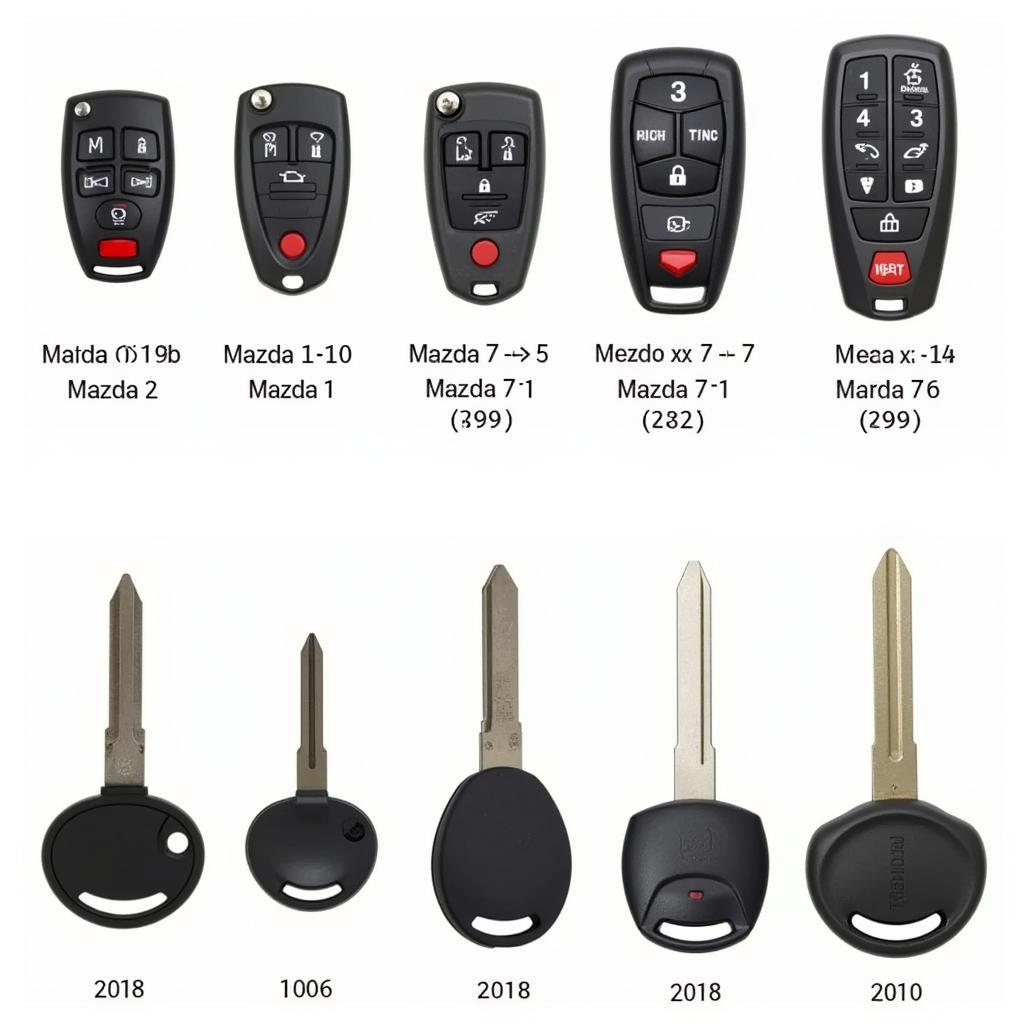 Mazda 5 Key Fob Types and Variations