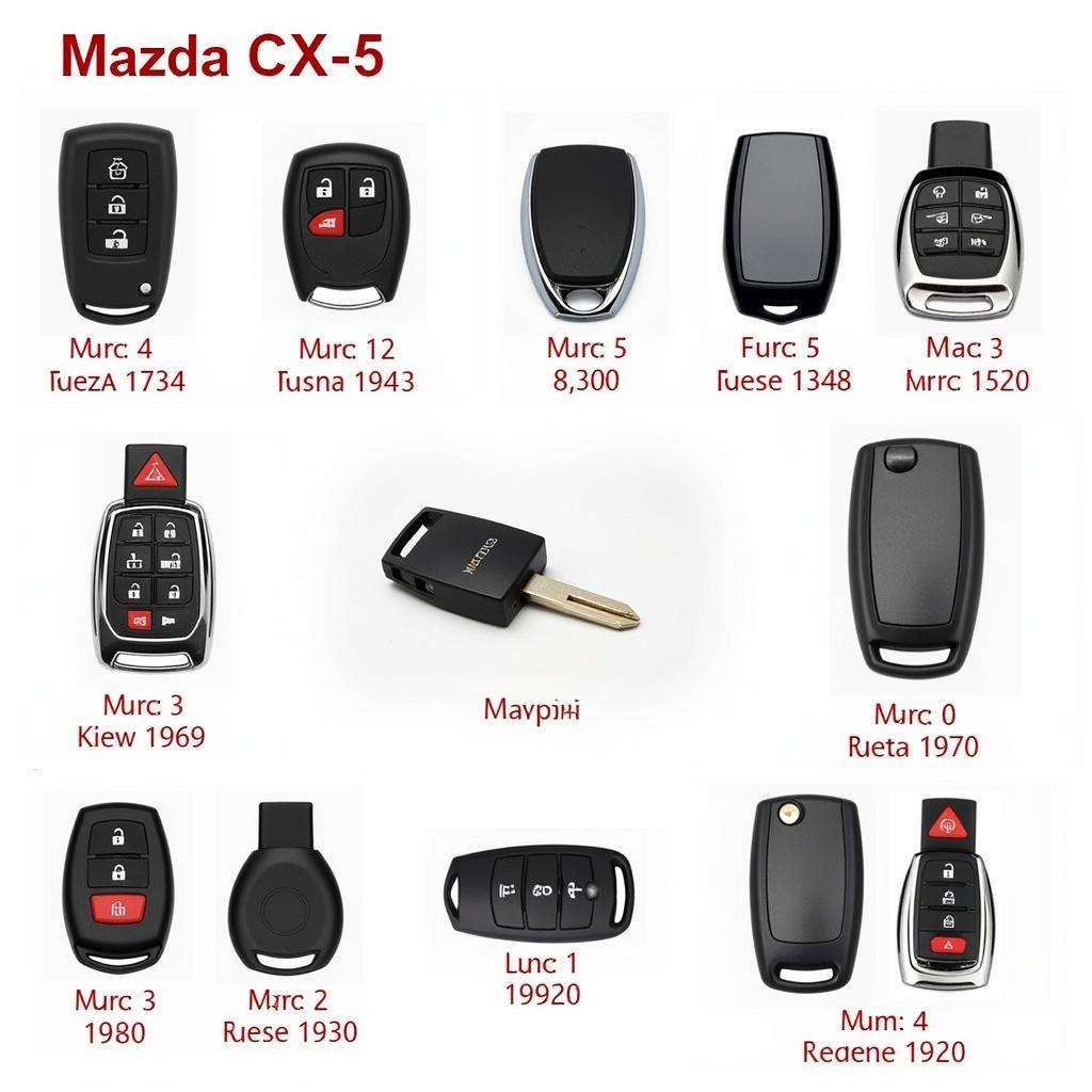 Mazda CX-5 Compatible Key Fobs