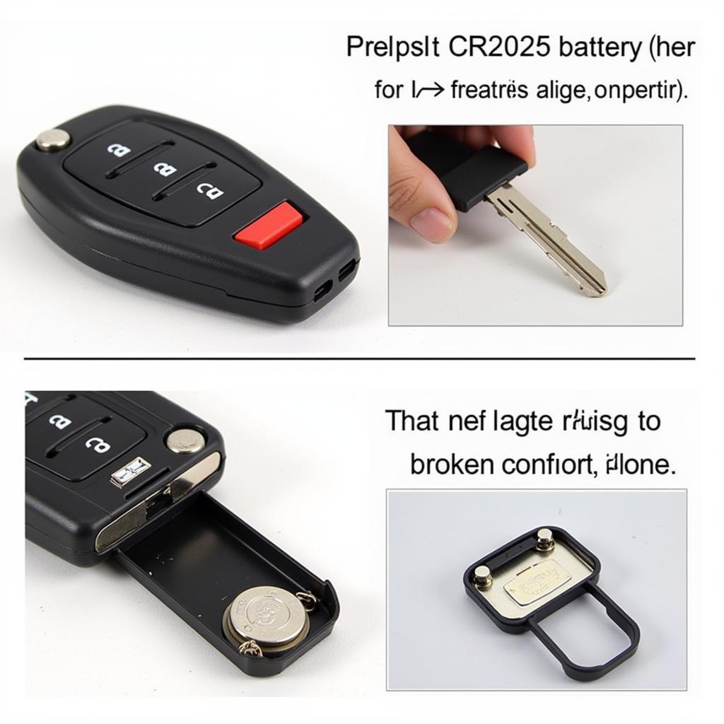 Mazda CX-7 Key Fob Battery Orientation and Damage Check