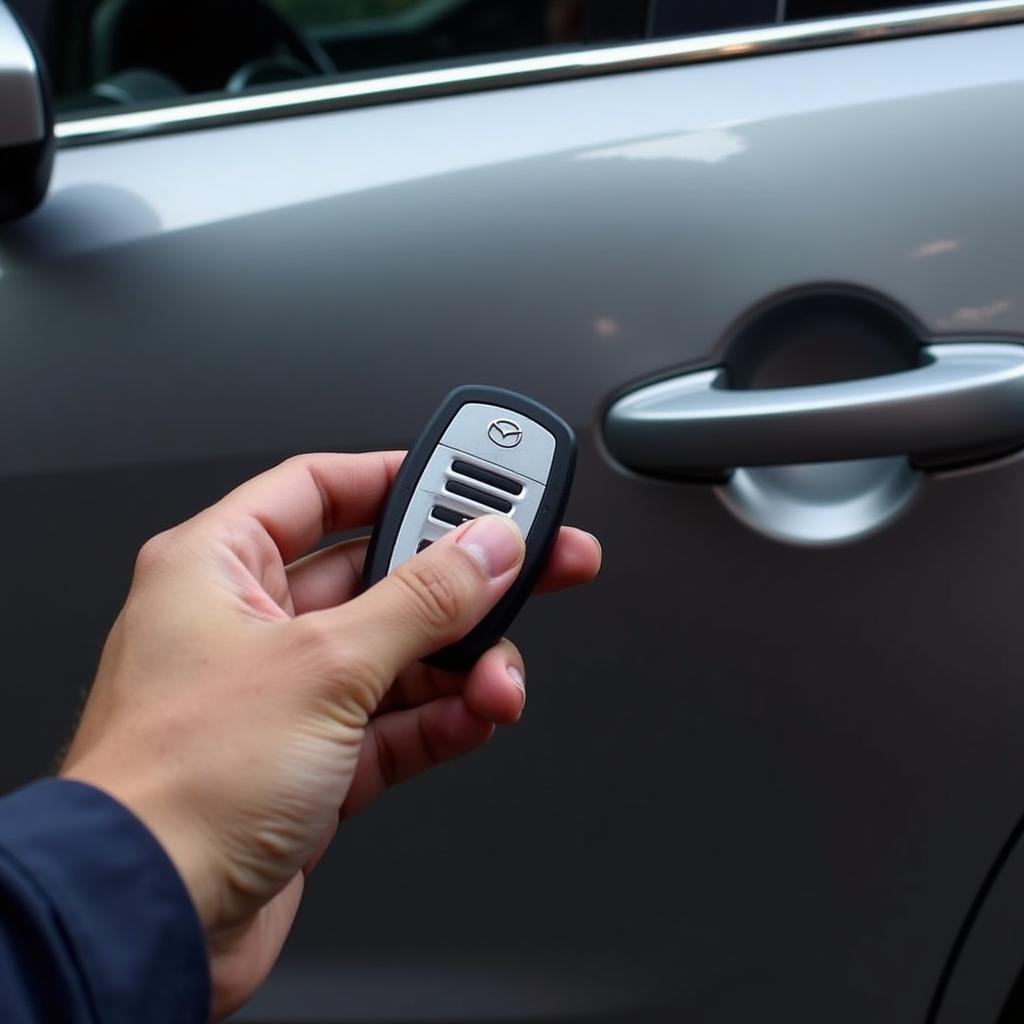 Mazda CX-9 Key Fob with Low Battery Range