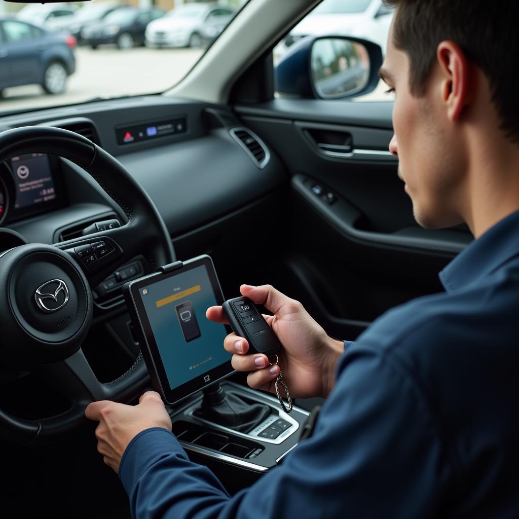 Programming a Mazda Key Fob at a Dealership