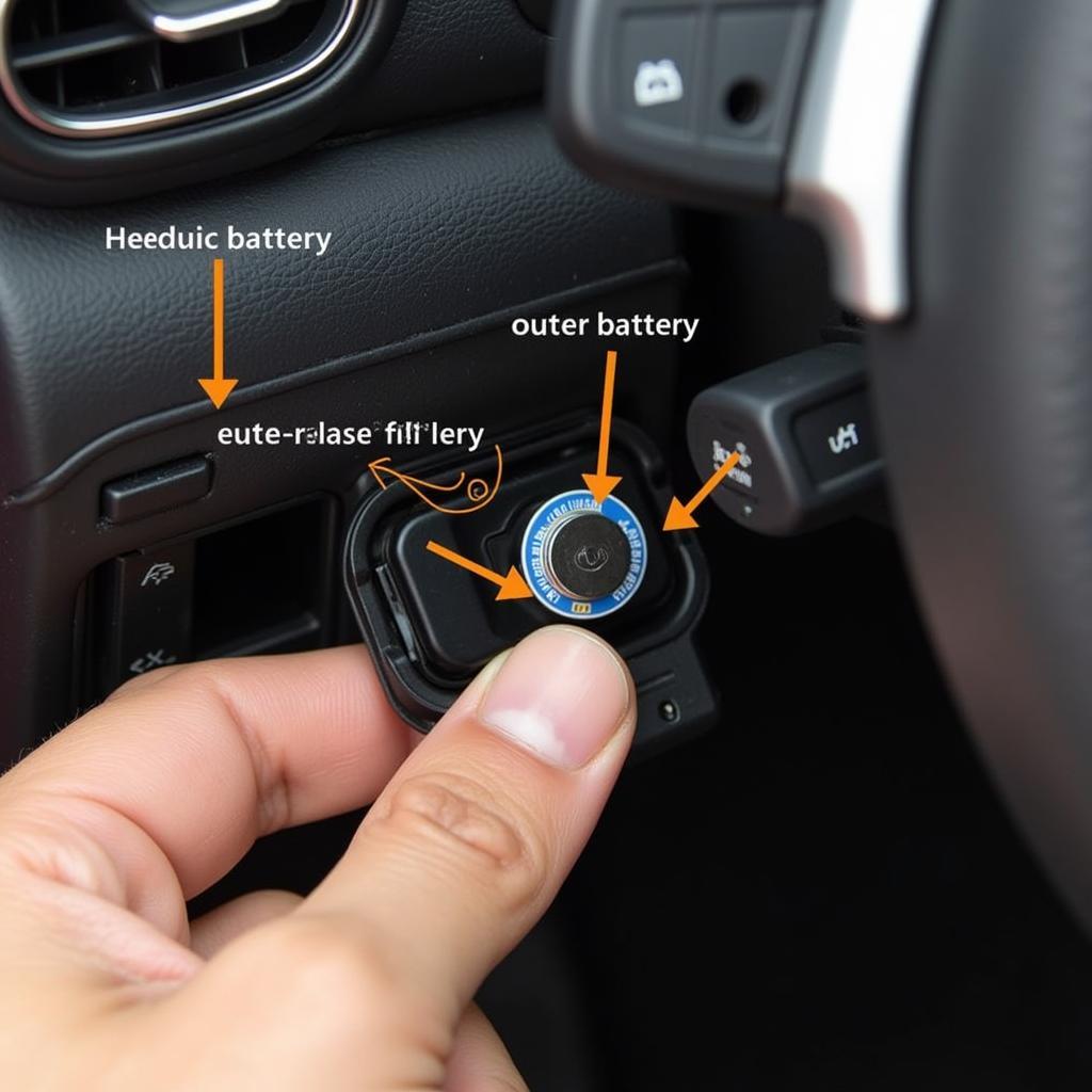 Correct Mazda MX-5 Key Fob Battery Orientation