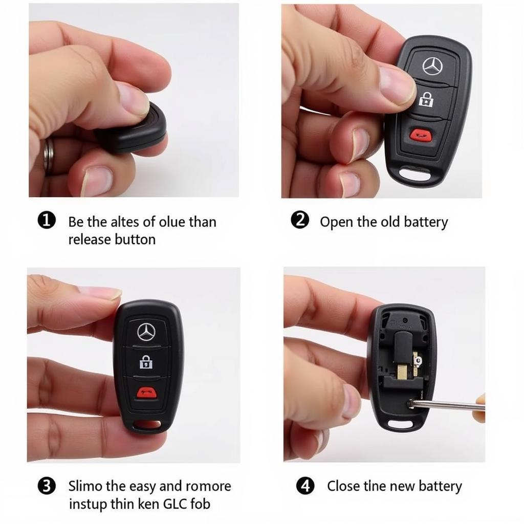 Mercedes GLC 300 Key Fob Battery Replacement Steps