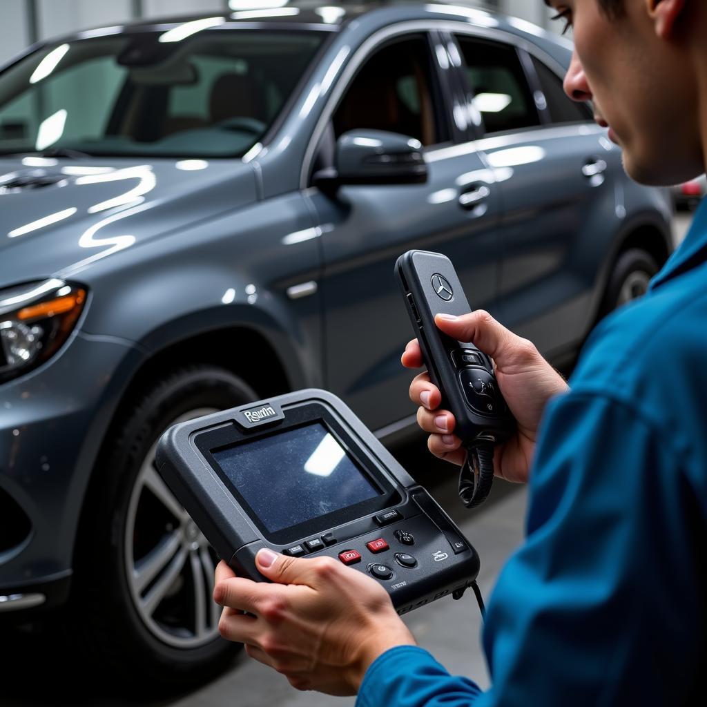 Professional Reprogramming of Mercedes Key Fob at Dealership