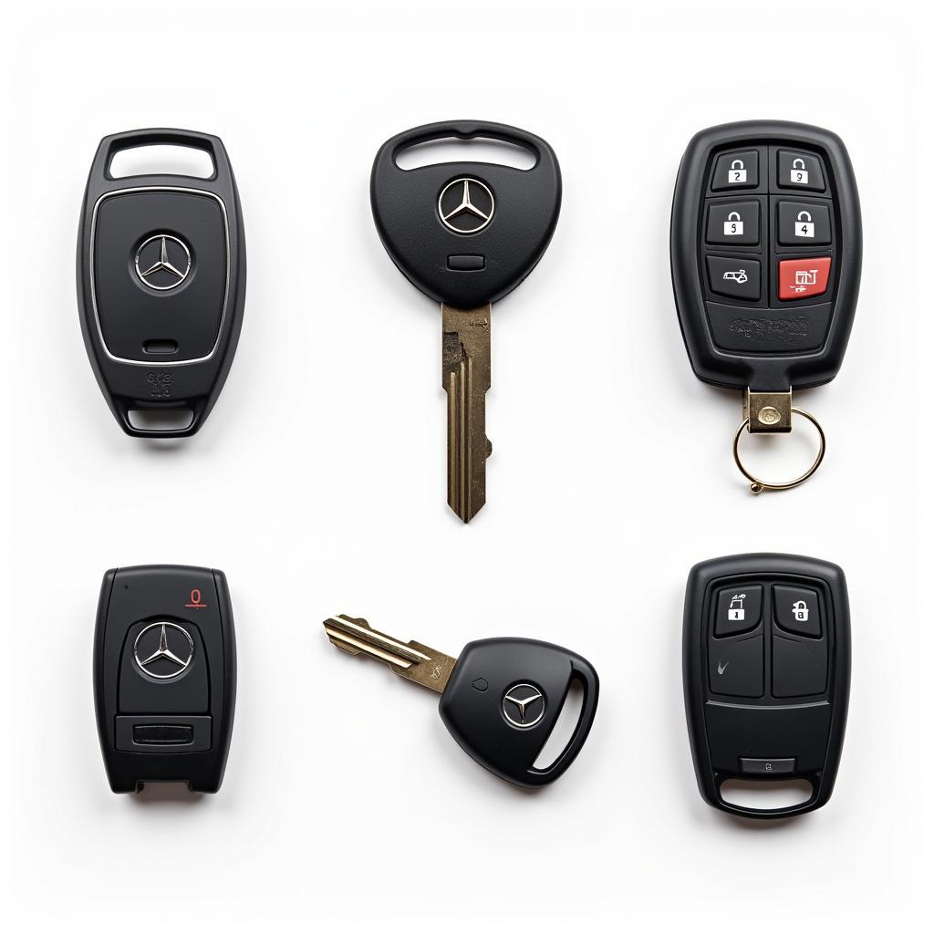 Different Mercedes Key Fob Types