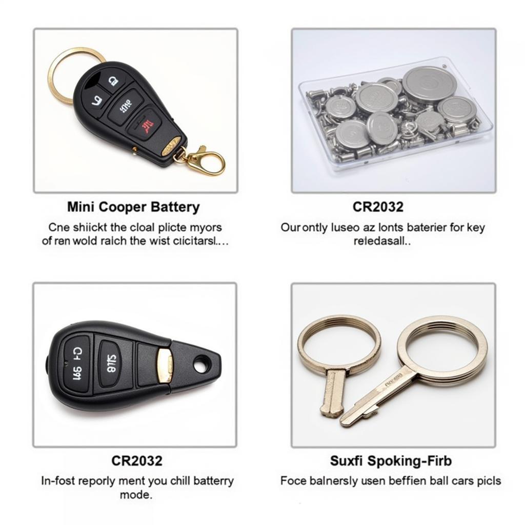 Different Types of Mini Cooper Key Fob Batteries