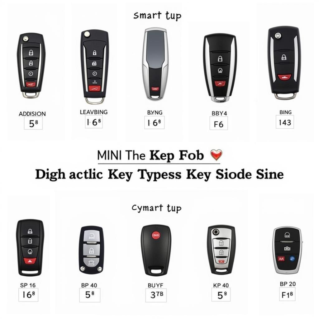 Various Mini Key Fob Types and Designs