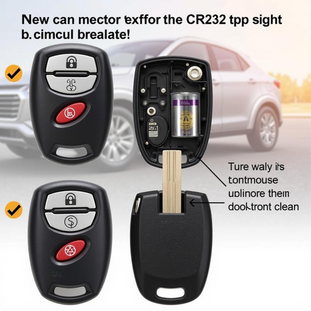 Mitsubishi ASX Key Fob Battery Orientation