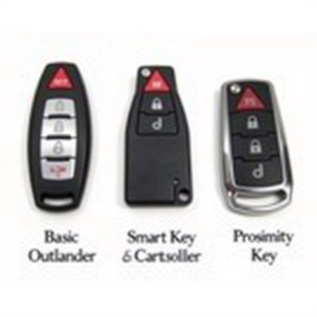 Mitsubishi Outlander Key Fob Types