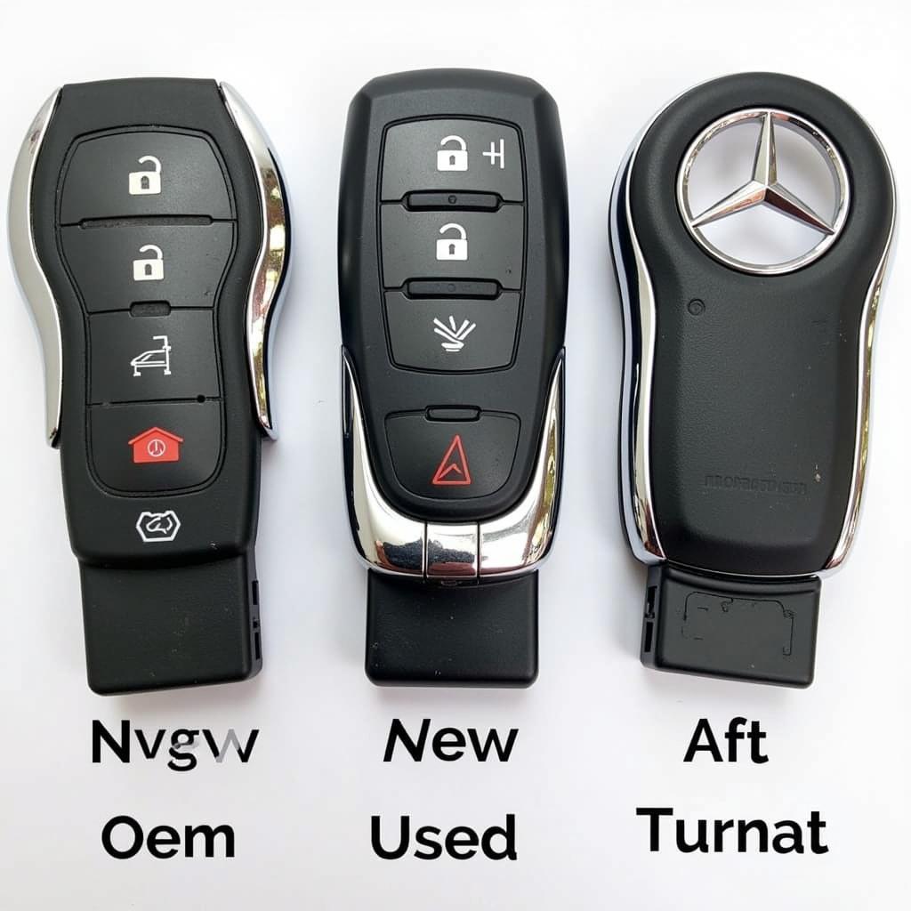 Mercedes-Benz ML320 Key Fob Options