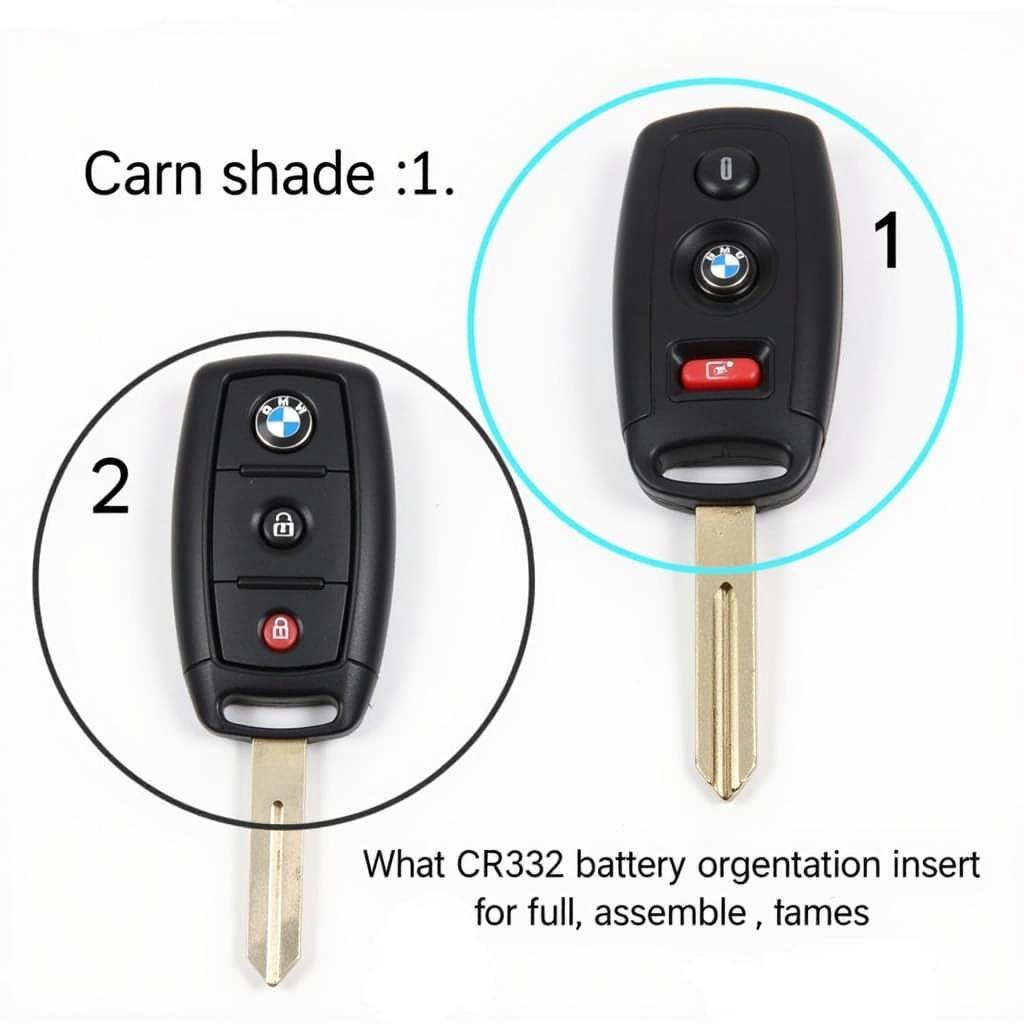 New Battery Inserted in a 2011 BMW Key Fob