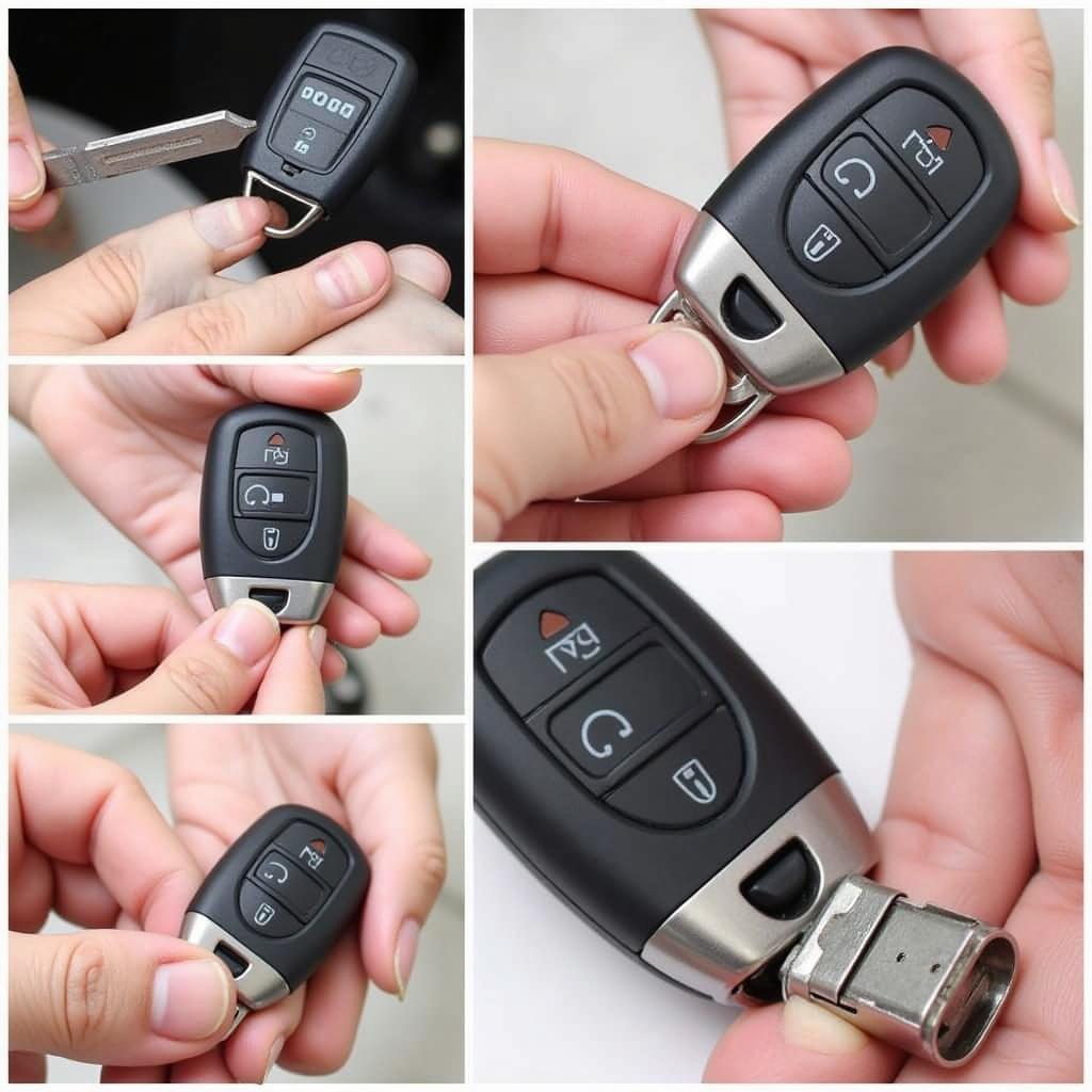 Replacing the battery in a Nissan key fob