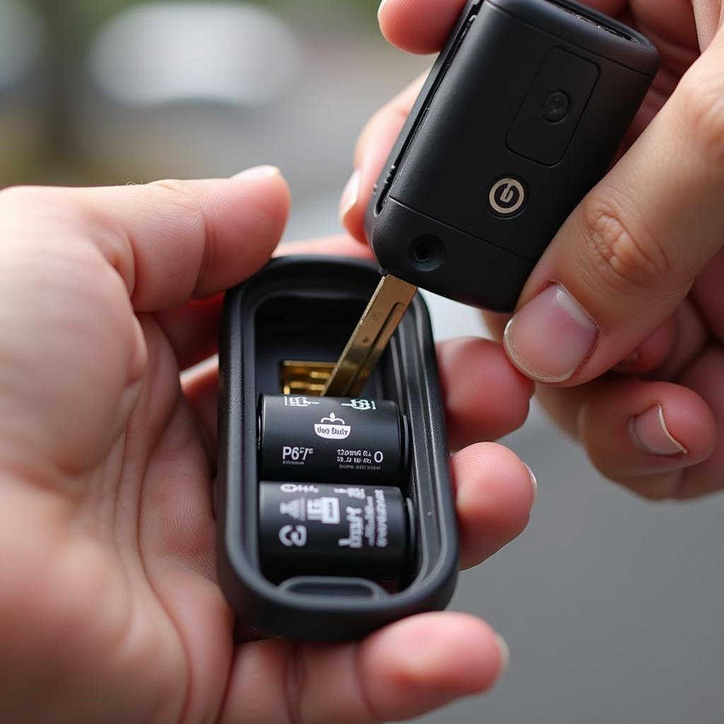 New Car Key Fob Battery Installed