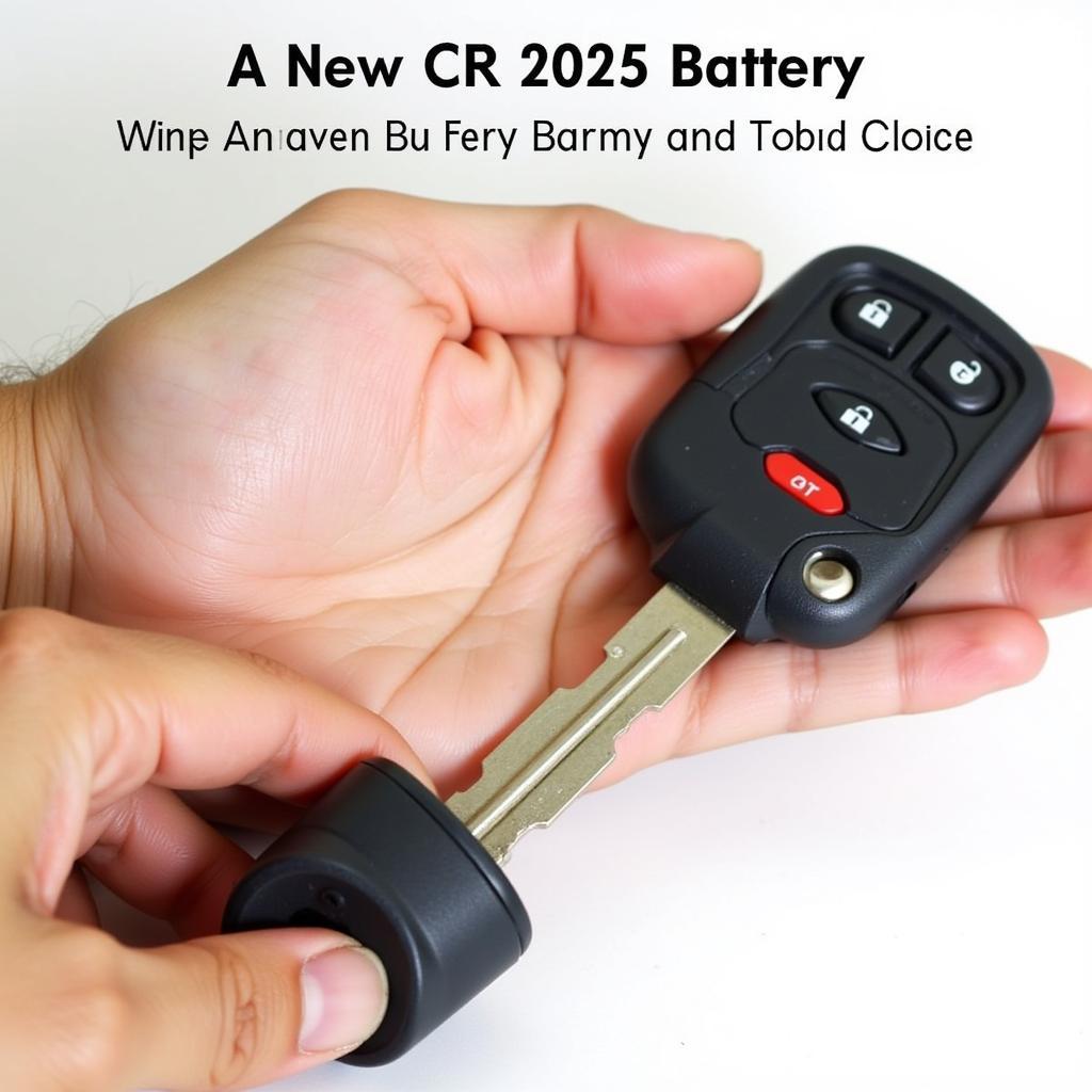 New CR2025 Battery Installed in Ford Focus Key Fob