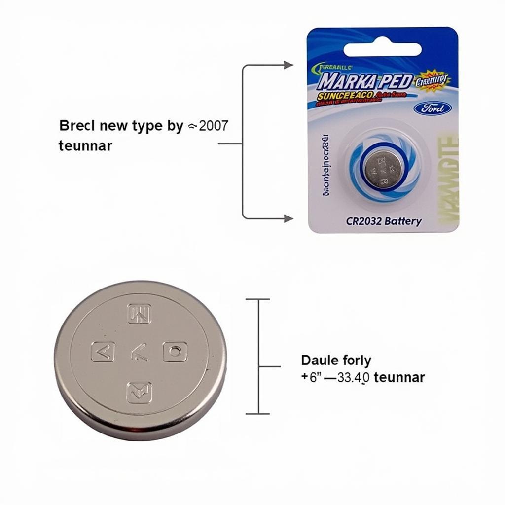 A New CR2032 Battery for a 2007 Ford Edge Key Fob