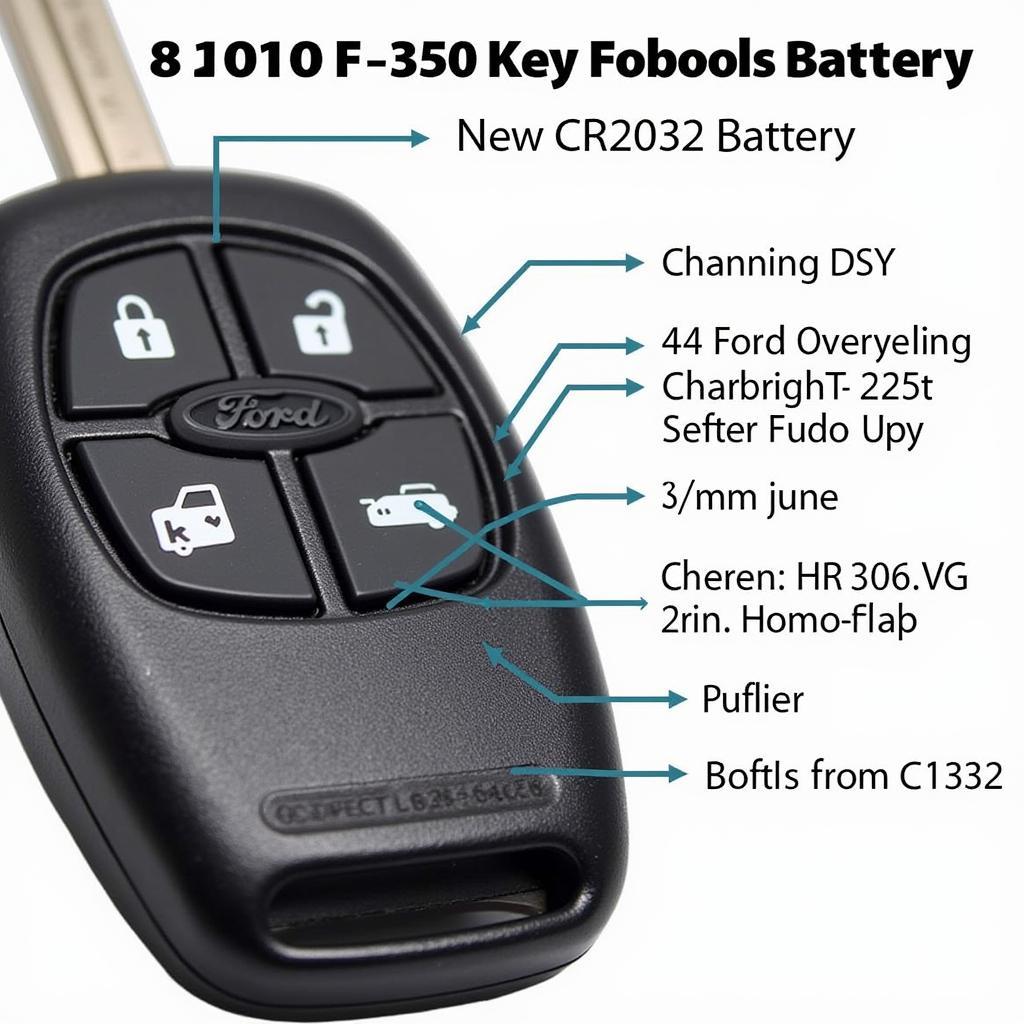 New CR2032 Battery for Ford F350 Key Fob