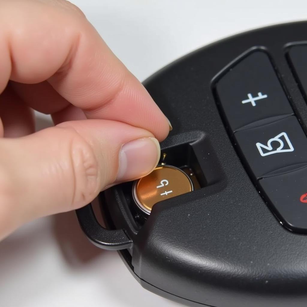 New CR2032 Battery Installed in Hyundai Sonata Key Fob