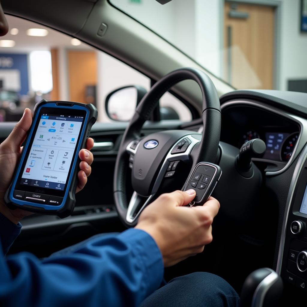 Programming a New Ford Fusion Key Fob at a Dealership