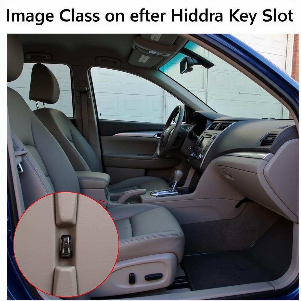 2010 Nissan Altima Hidden Key Slot Location