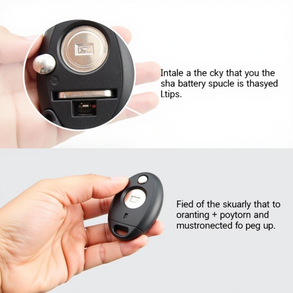 Installing a new CR2032 battery into a Nissan Altima key fob