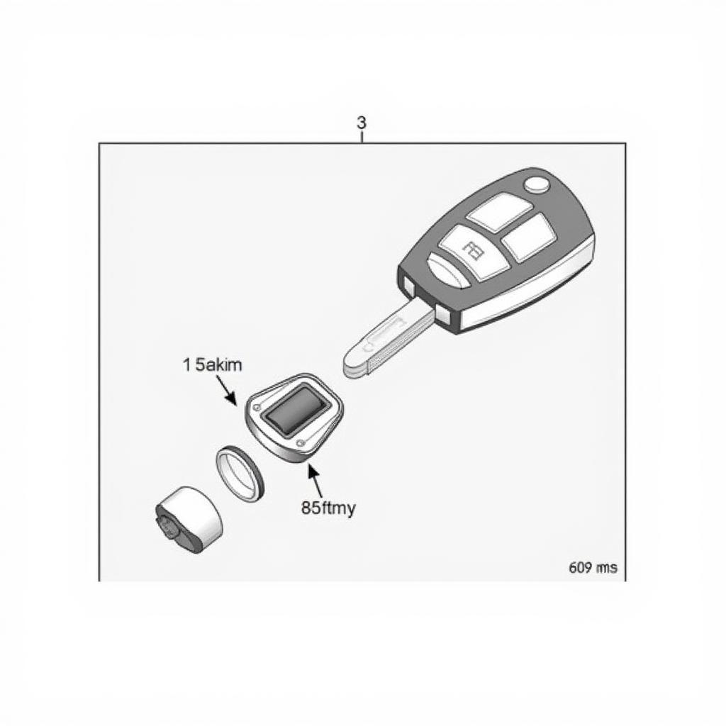 Locating the battery compartment in a Nissan Altima key fob