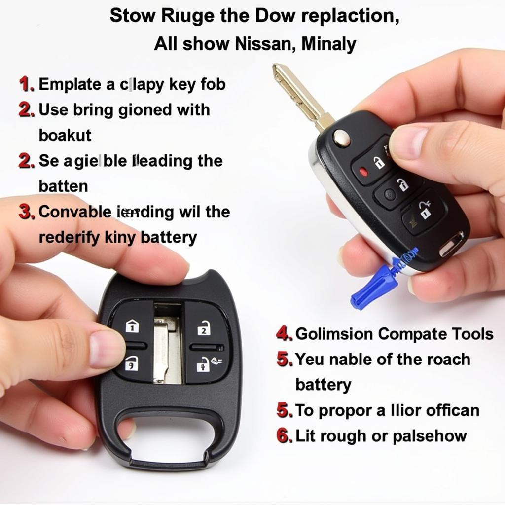 Replacing the battery in a 2015 Nissan Altima key fob