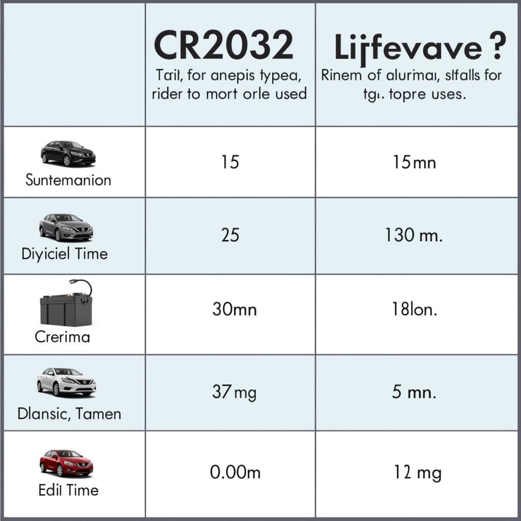 Comparison of Different Nissan Altima Key Fob Battery Types