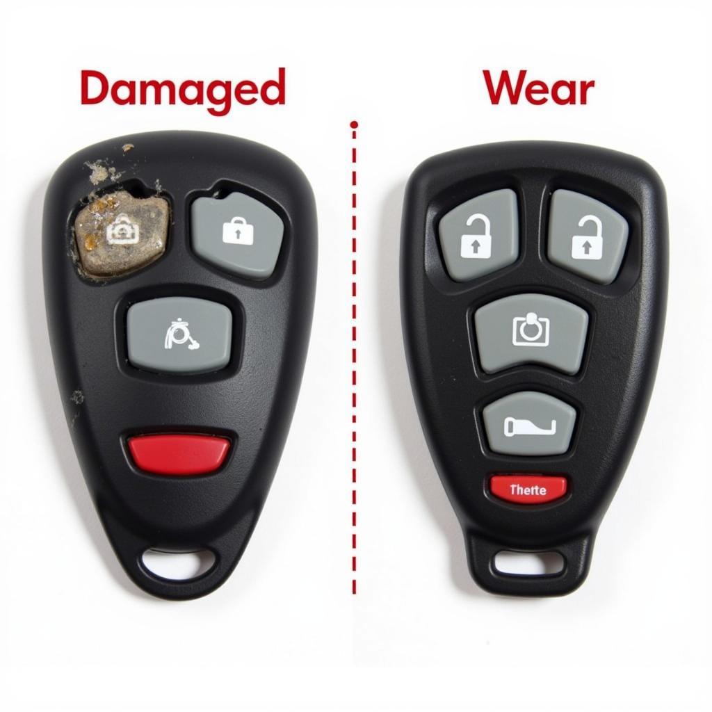 Damaged Key Fob vs. Protected Key Fob