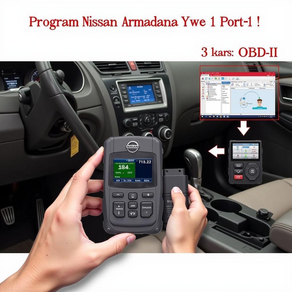 Nissan Armada Key Fob Programming with Diagnostic Tool