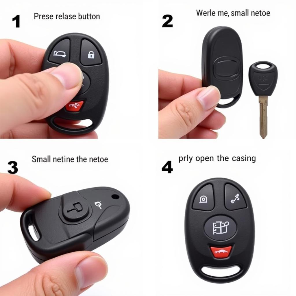 Opening a Nissan Flip Key Fob