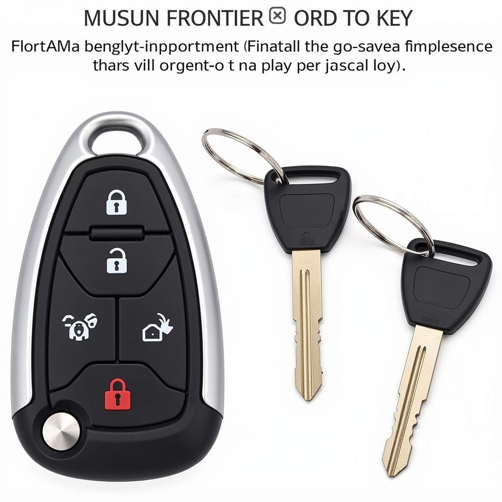 Nissan Frontier Key Fob and Key Combo