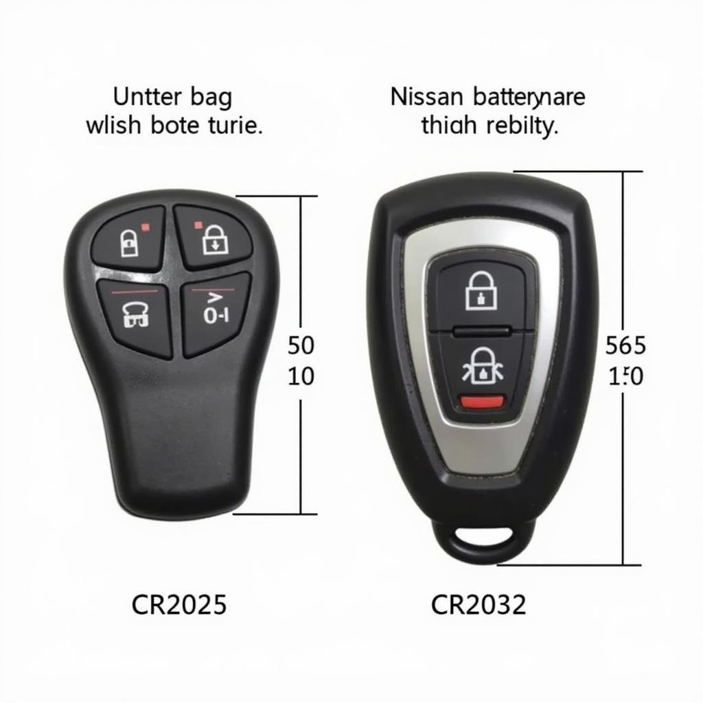 Nissan Key Fob Battery Sizes