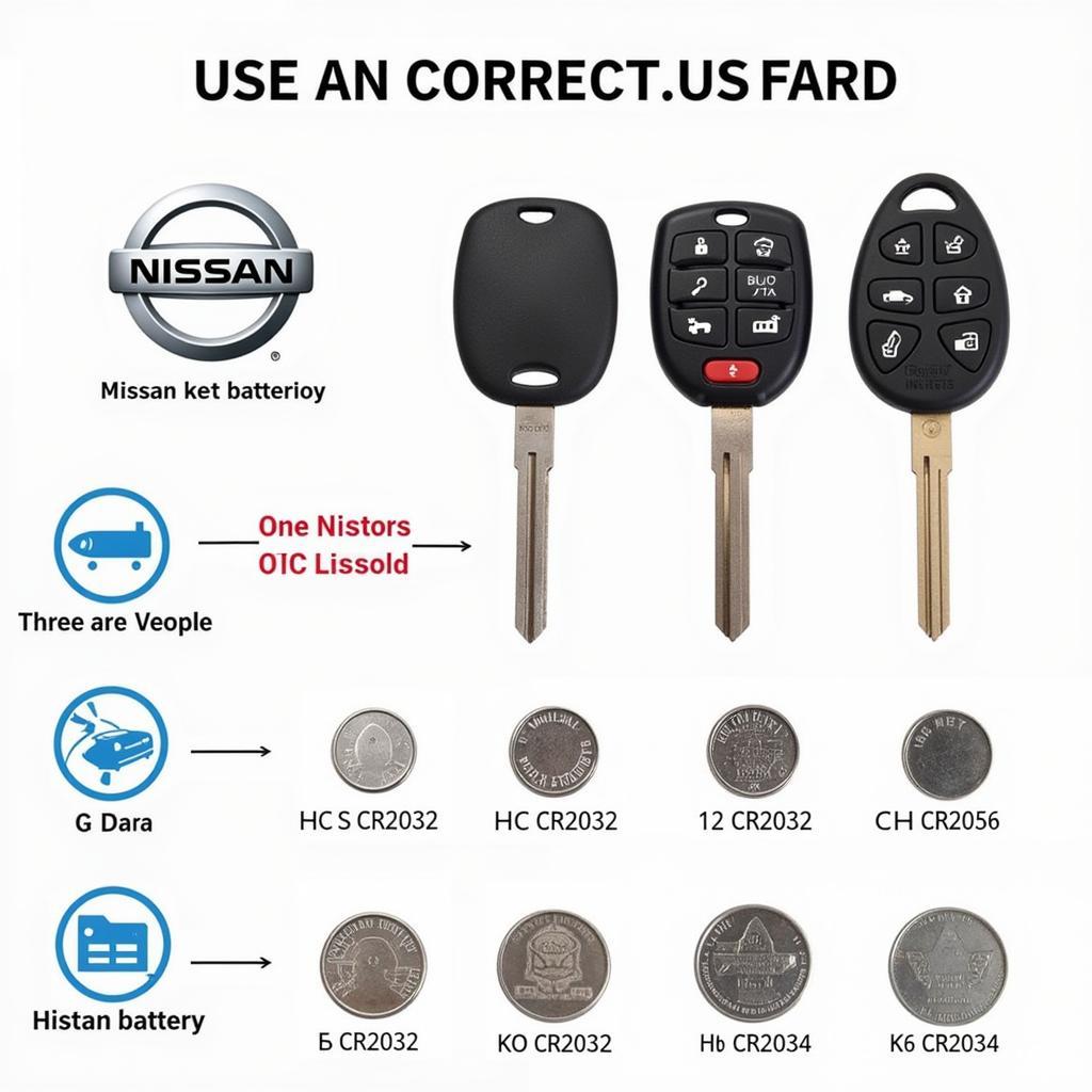 Different Types of Nissan Key Fob Batteries