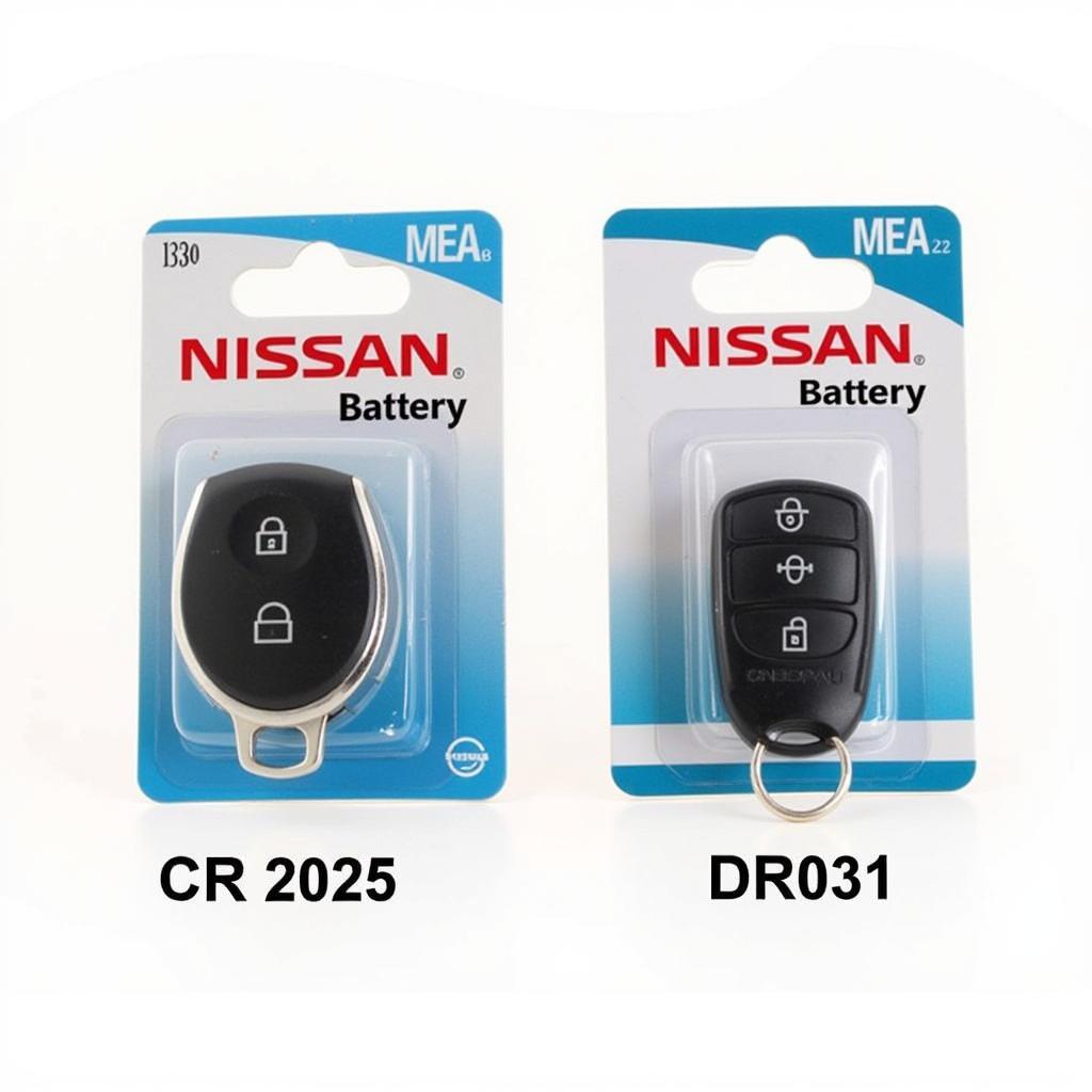 Nissan Key Fob Battery Types CR2025 and CR2032