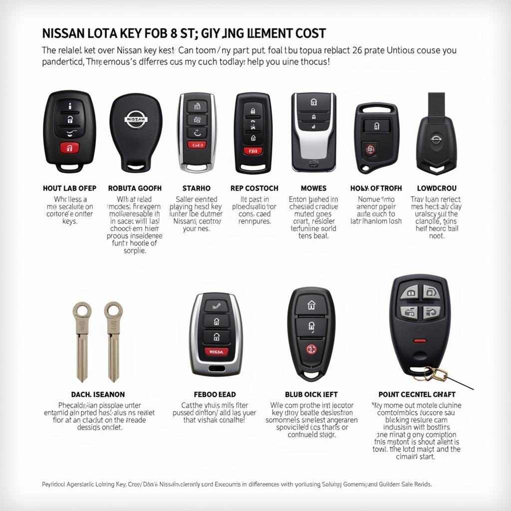 Different Types of Nissan Key Fobs