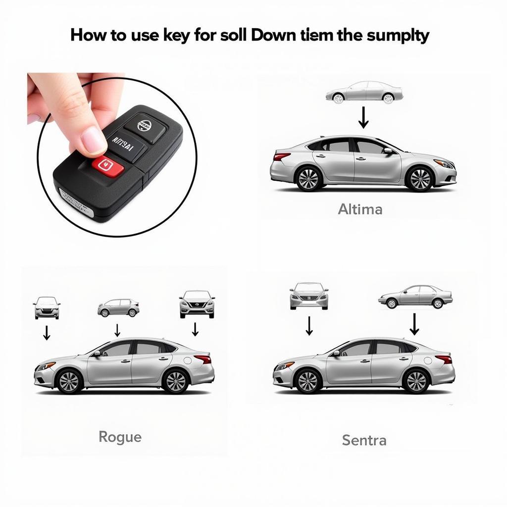 2018 Nissan Key Fob Remote Window Control