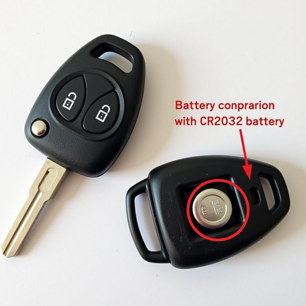 Locating the battery inside a Nissan Maxima key fob