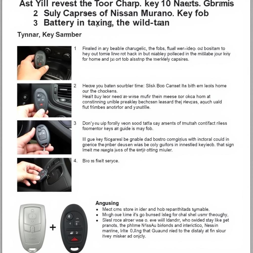 Nissan Murano Key Fob Battery Replacement