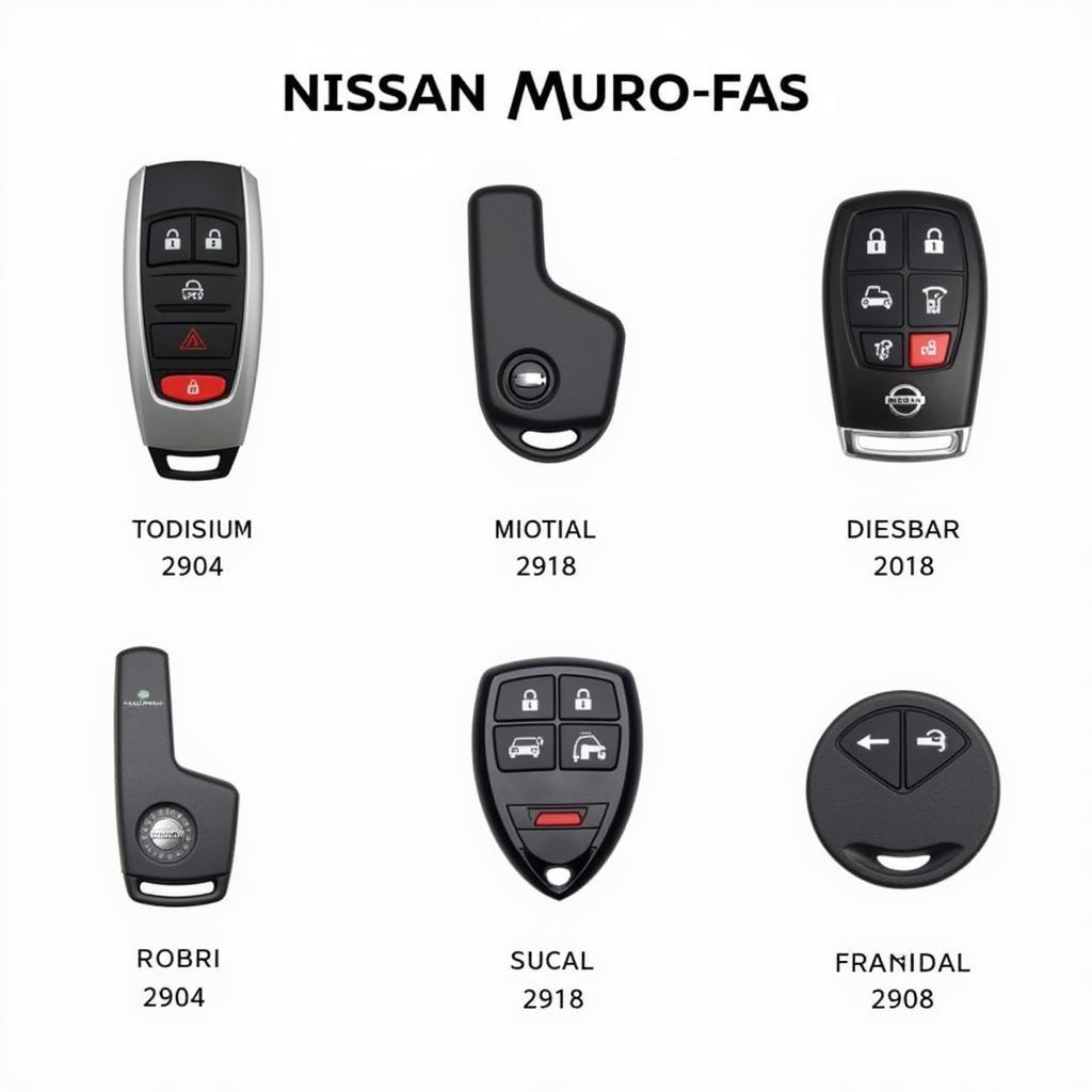 Types of Nissan Murano Key Fobs