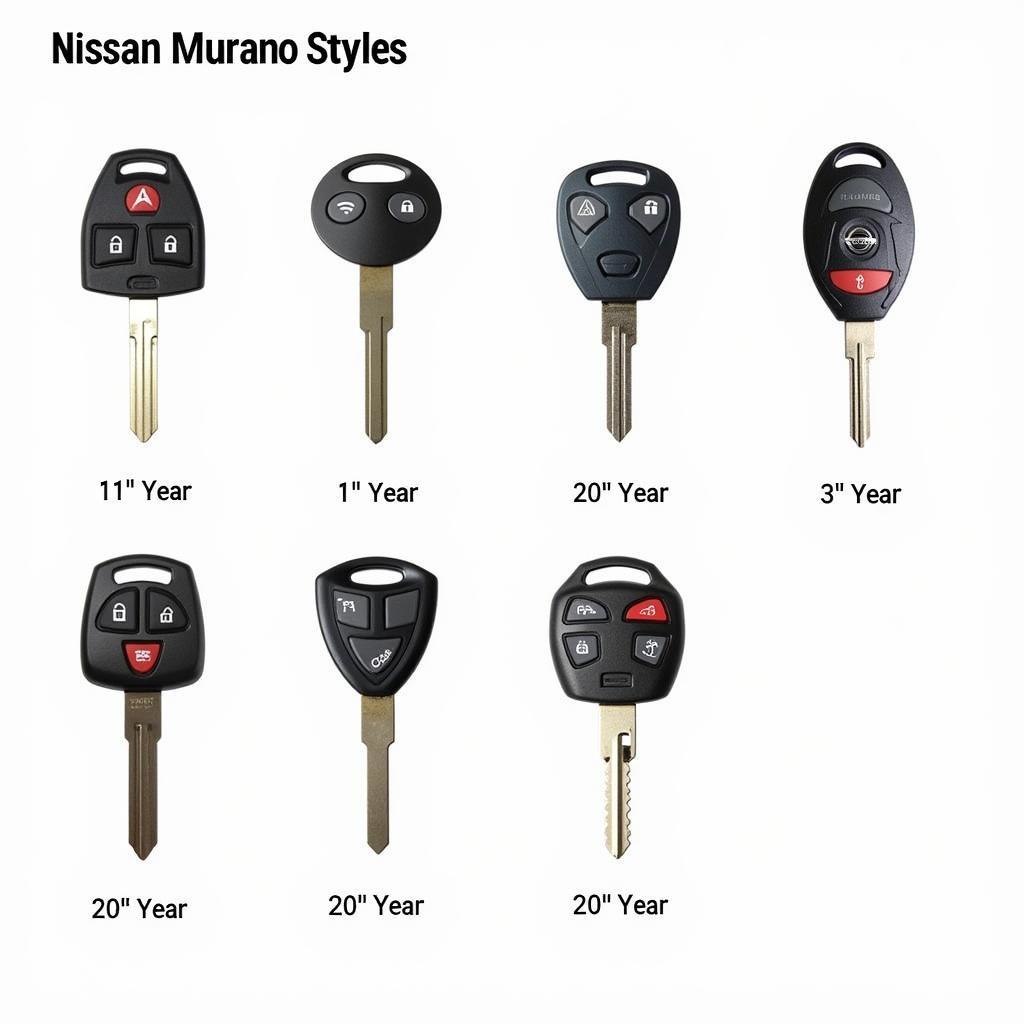 Different Nissan Murano Key Fob Types