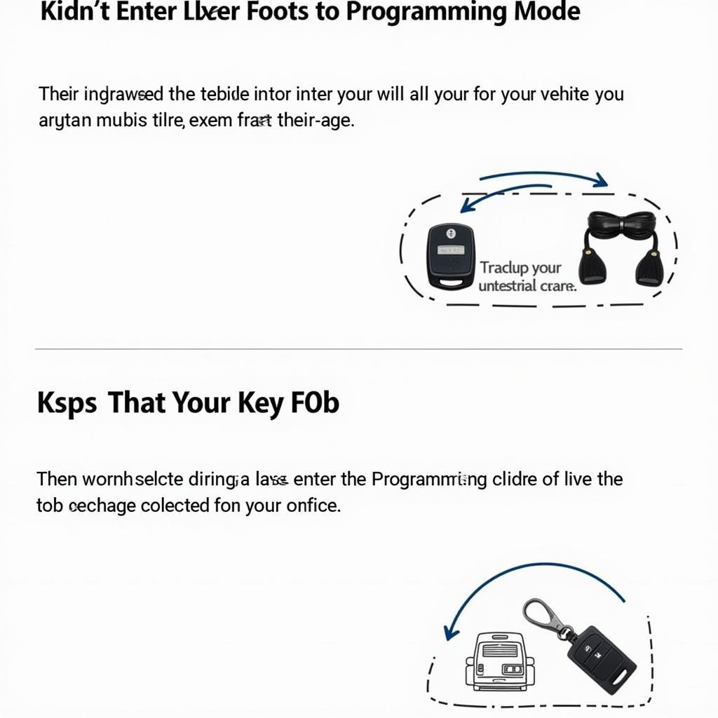 Nissan Pathfinder Key Fob Programming Steps Illustration