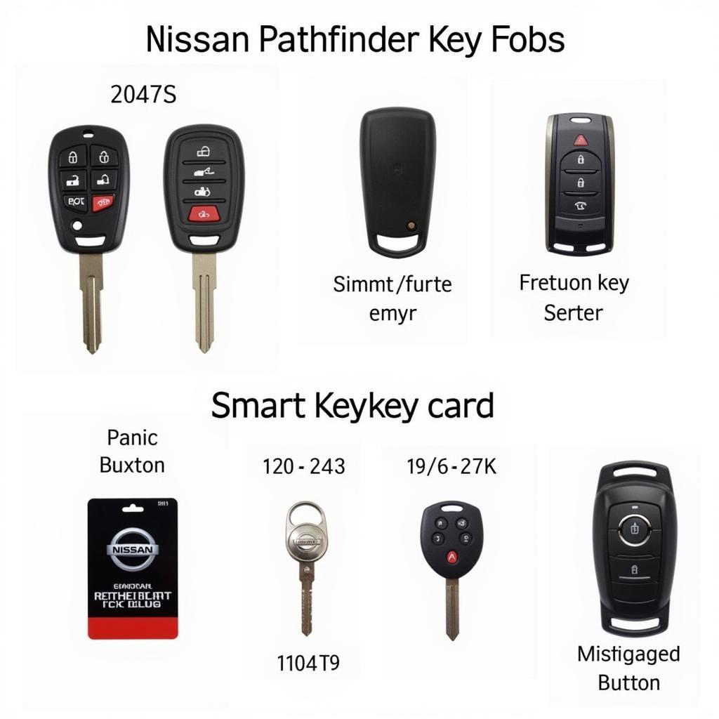 Different Nissan Pathfinder Key Fob Types