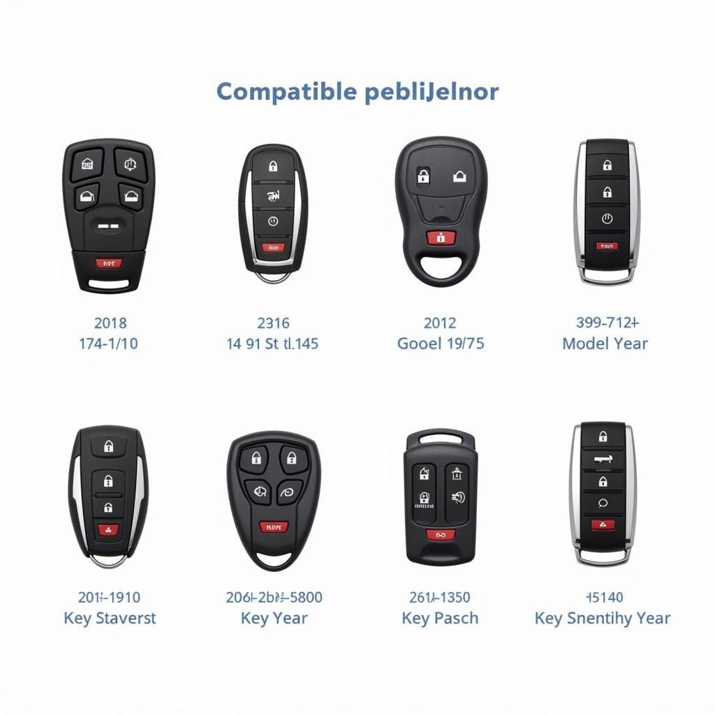 Different types of Nissan Pathfinder key fobs and their compatibility