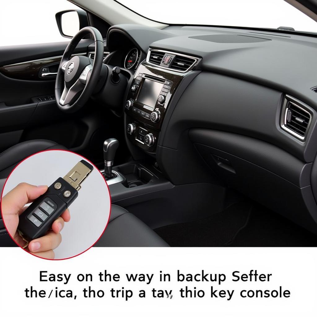 Nissan Rogue Key Fob Backup Slot