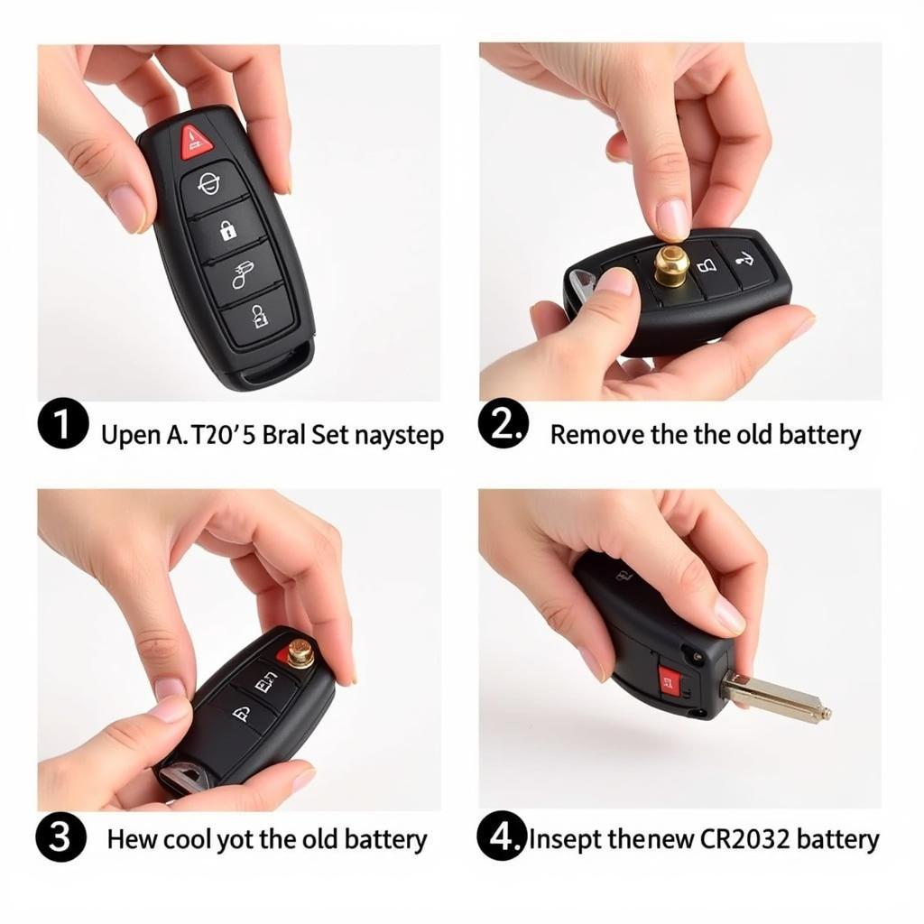 Replacing the battery in a 2021 Nissan Rogue Key Fob