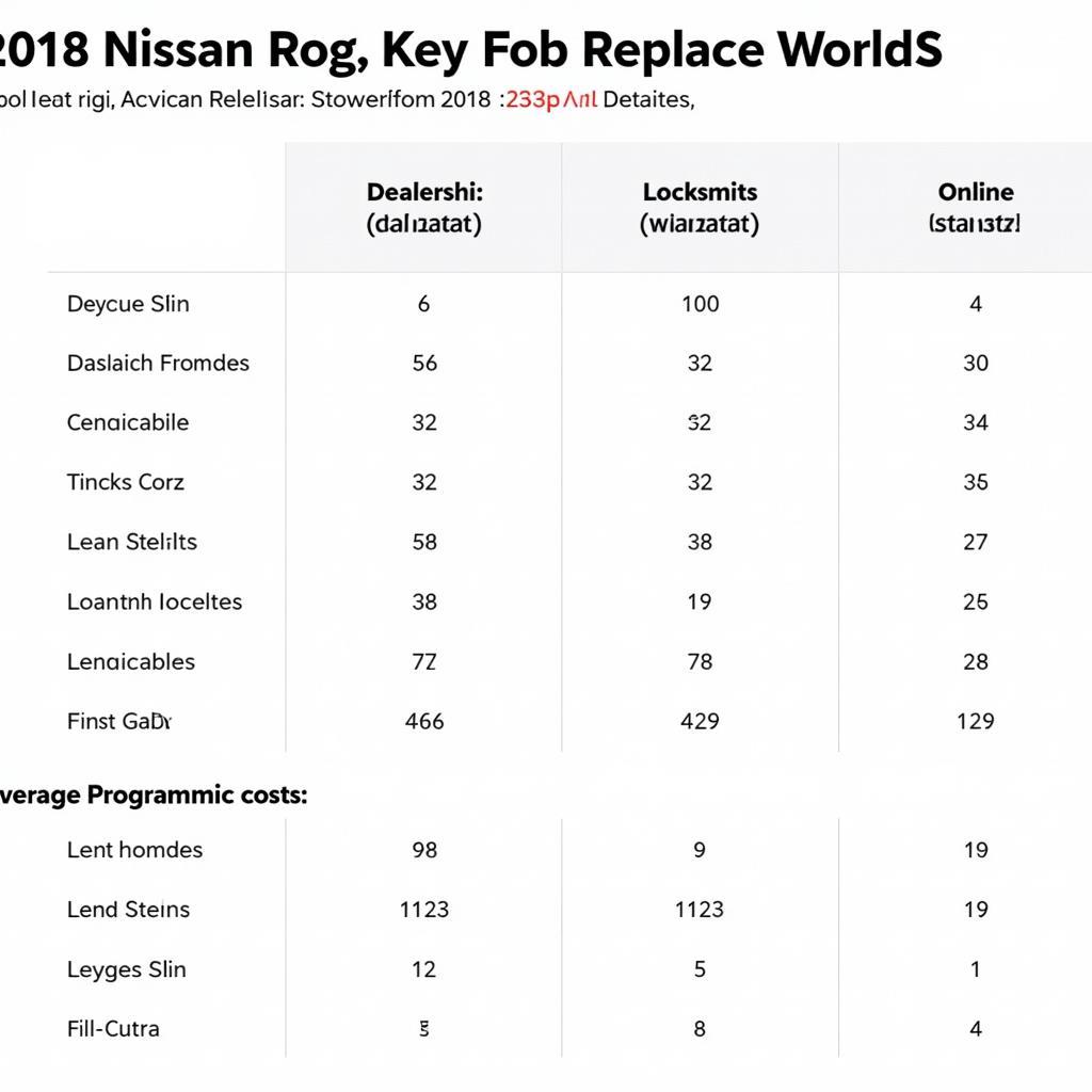 Comparing Nissan Rogue Key Fob Options and Prices