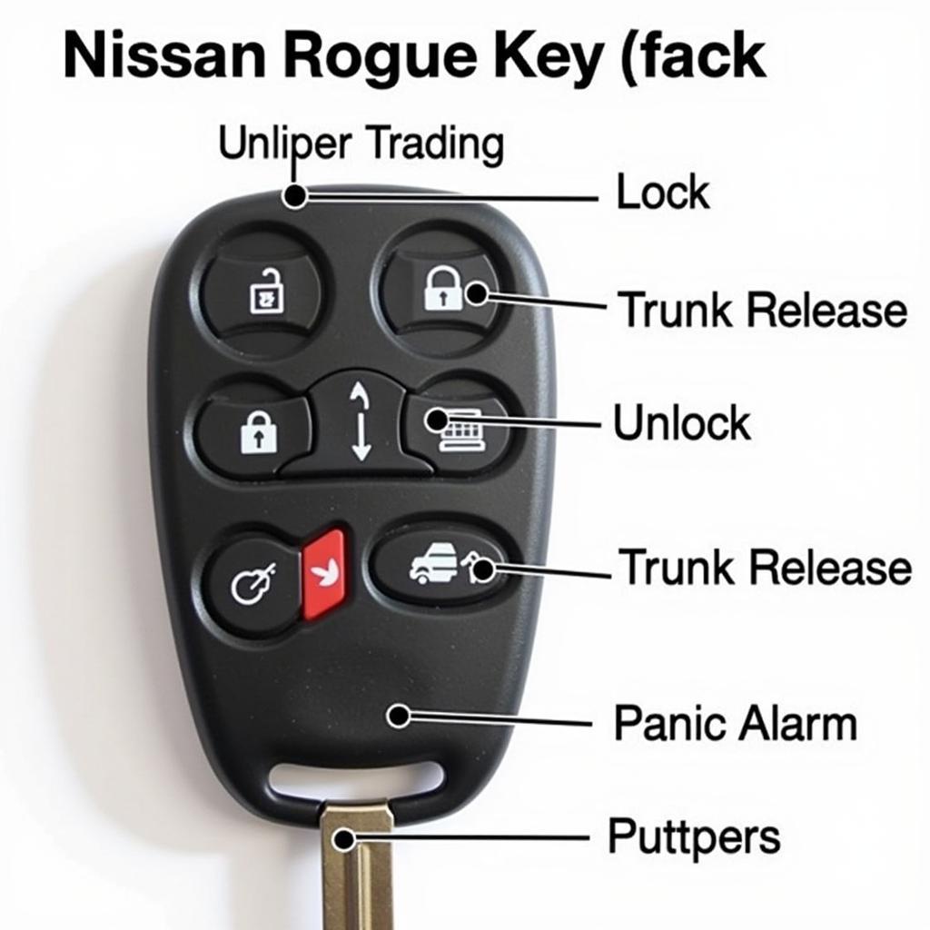 Nissan Rogue Key Fob Features and Buttons