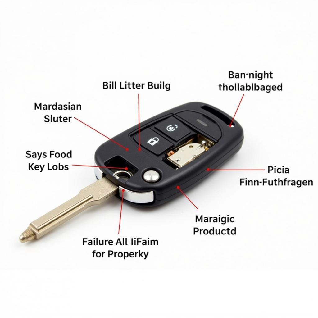 Internal Components of a Nissan Rogue Key Fob